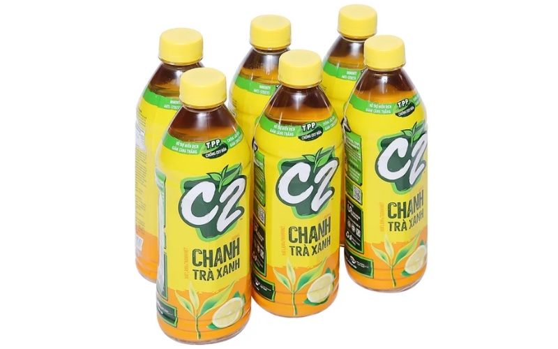Trà xanh C2 hương chanh 455ml là thức uống giải khát quen thuộc được nhiều người lựa chọn